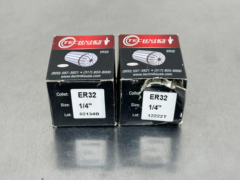 (2) Techniks ER32 Collet 04232-1/4