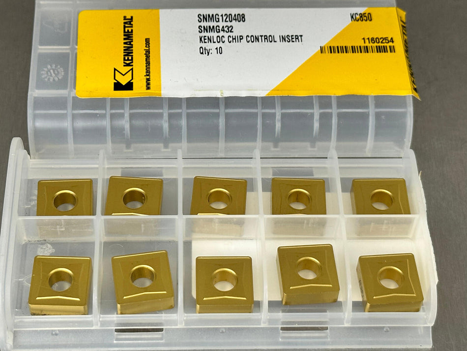 Kennametal SNMG 432 KC850 Carbide Insert 120408 (10 pieces)