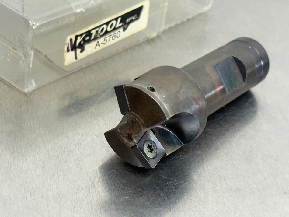 K-Tool Indexable Chamfer Tool 75° Mill 3/4" Shank A-5760