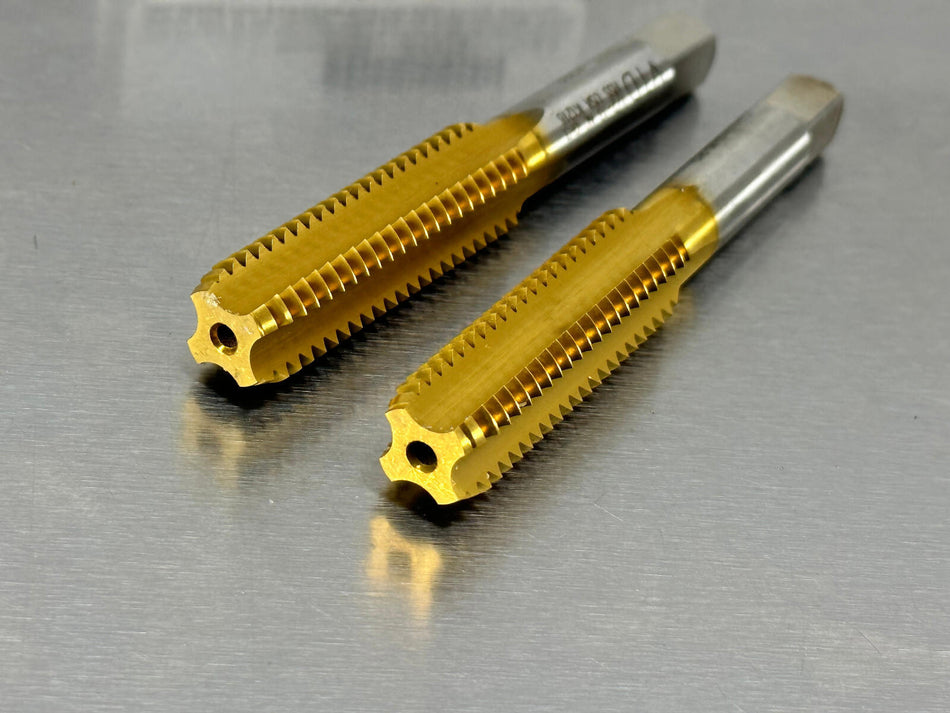 (2) Vermont 1/2-13 Tap GH3 Bottom Oil Coolant Hole 4 Flute TiN