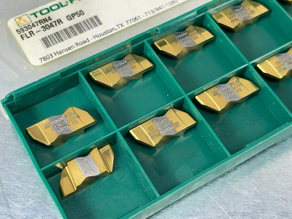 Tool-Flo FLR-3047R GP50 Carbide Inserts Grooving (Pack of 10)
