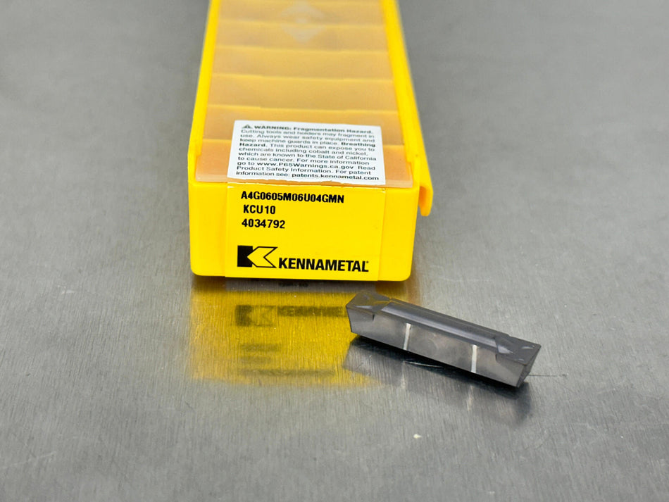 Kennametal A4G0605M06U04GMN KCU10 Carbide Insert (Pack of 9)
