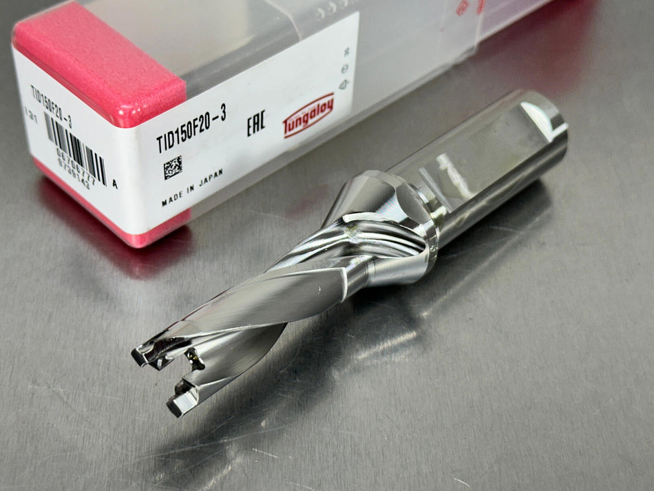 Tungaloy TID150F20-3 Indexable Drill 15mm 3xD Drill Meister Replaceable Tip