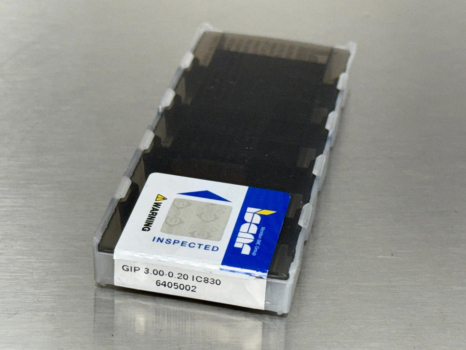 Iscar GIP 3.00-0.20 IC830 Carbide Insert 6405002 (Pack of 4)