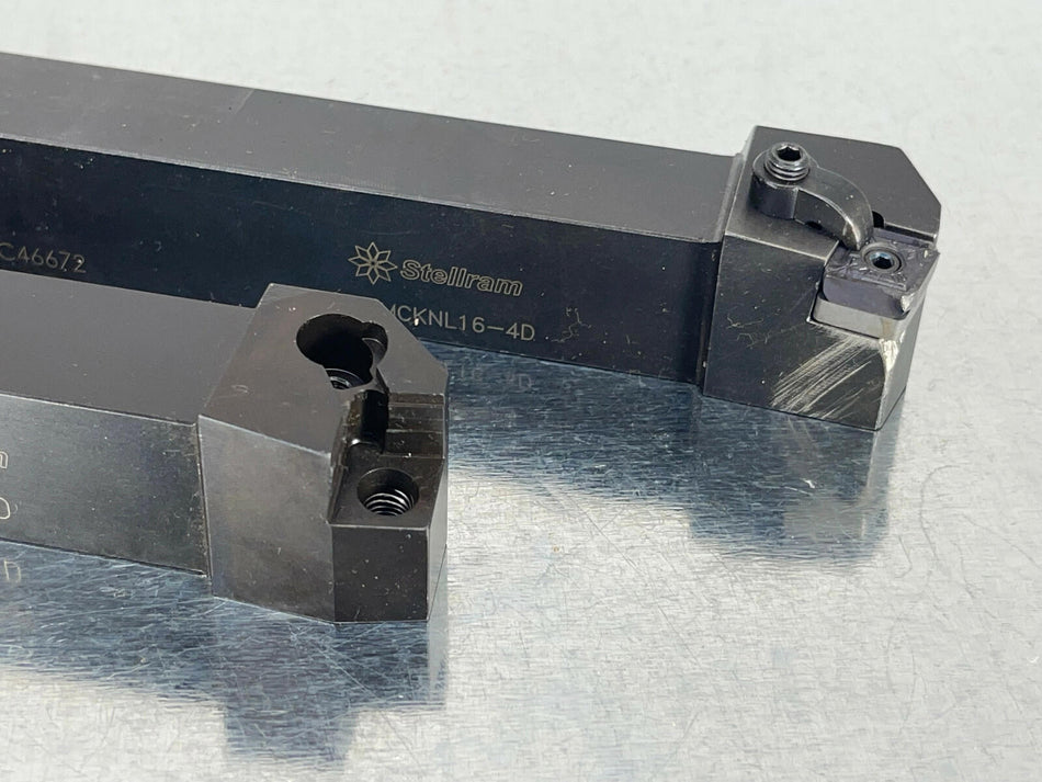 Stellram MCKNL16-4D, MCRNL-164D Indexable Tool Holder Turning (Lot of 2)