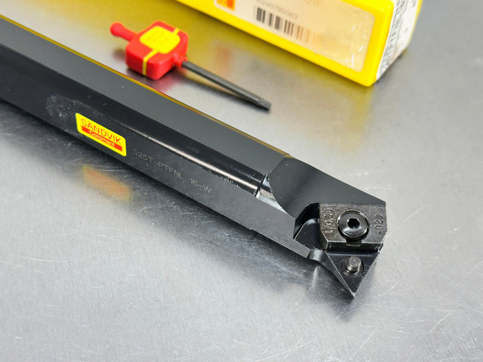 Sandvik S25T-PTFNL 16-W Indexable Boring Bar Turning 25mm TNMG Insert T-Max P