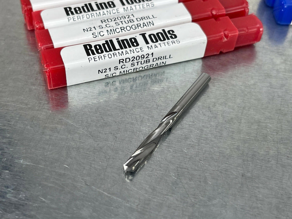 (6) Solid Carbide Drills #21 Redline RD20921, #29 Atrax 85256295