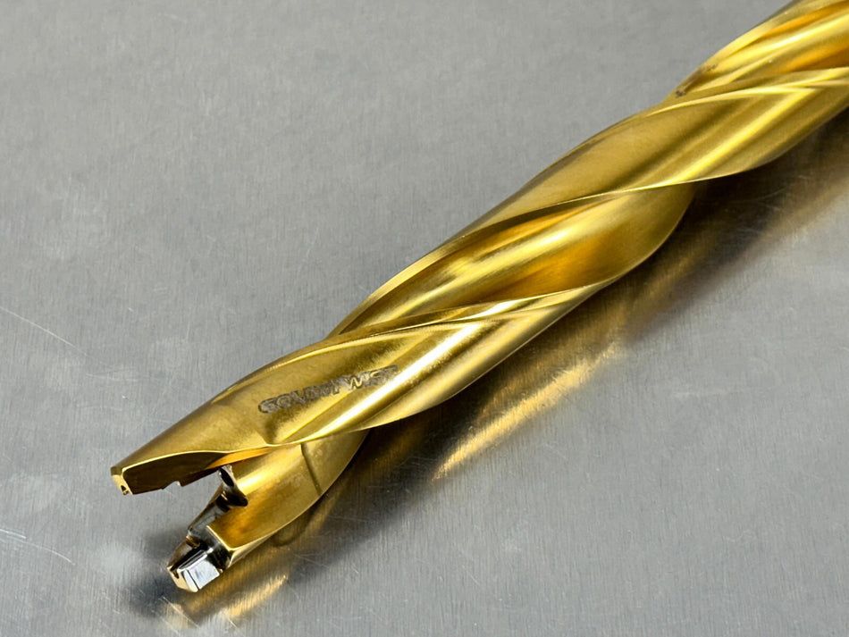 Ingersoll TD2200176C8R01 Indexable Tip Drill 22mm 8xD Gold Twist 3212794