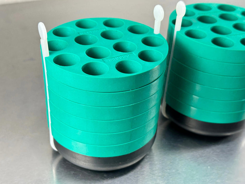Beckman Coulter 349950 Rotor Bucket Tube Adatper 6 Disc Green (Set of 2)