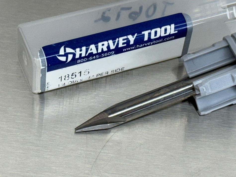 Harvey 15° Carbide Chamfer Cutter Mill 1/4" Shank 18515