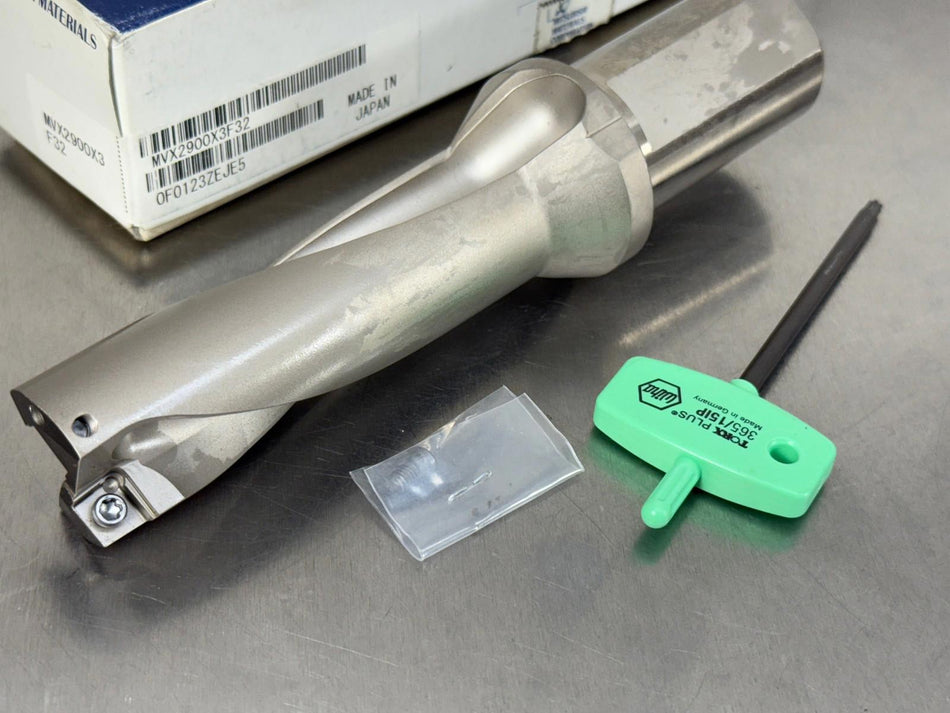 Mitsubishi MVX2900X3F32 Indexable Insert Drill 29mm 3xD MVX