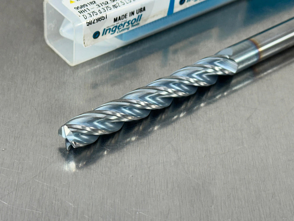 Ingersoll 3/8" Carbide End Mill .030 CR Rhino Rounds RH1-.3752.502.50Z4030C5