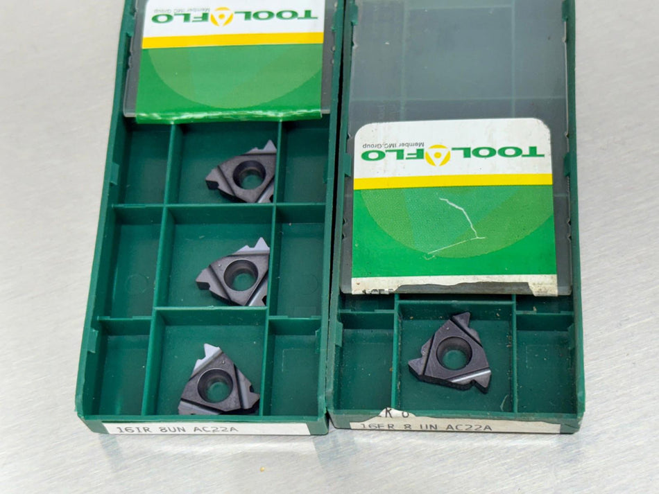 Tool-Flo 16 ER 8UN + 16 IR 8UN AC22S Carbide Insert (Pack of 4)