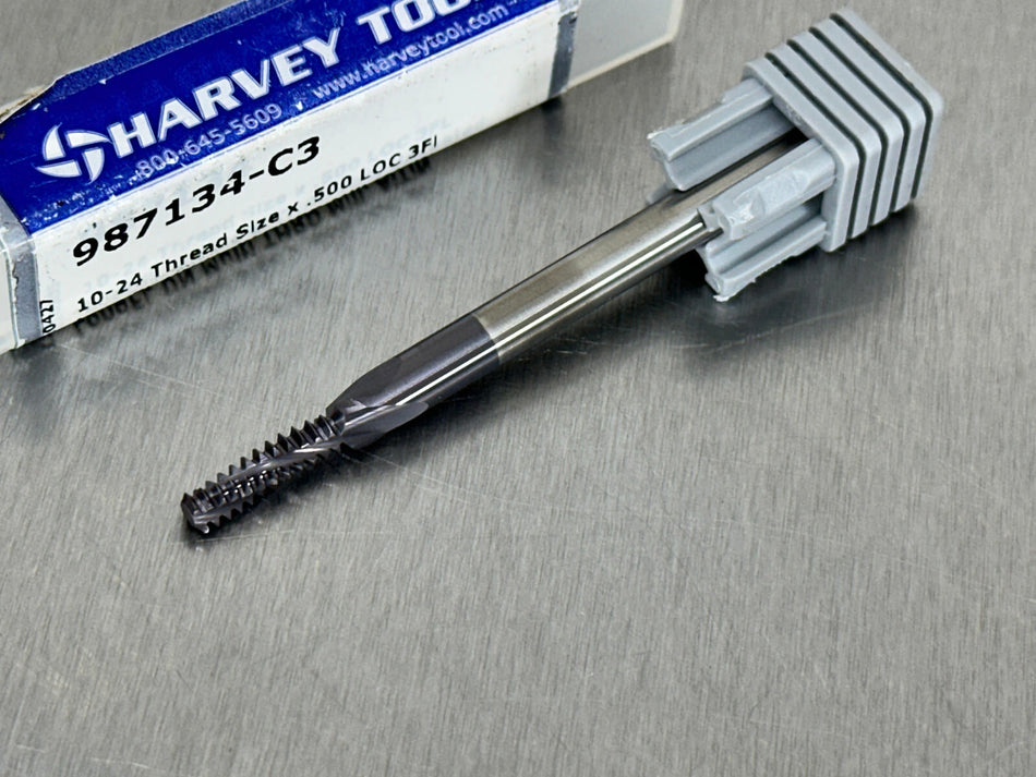 Harvey 10-24 Carbide Thread Mill Multi-Form Milling Cutter 987134-C3