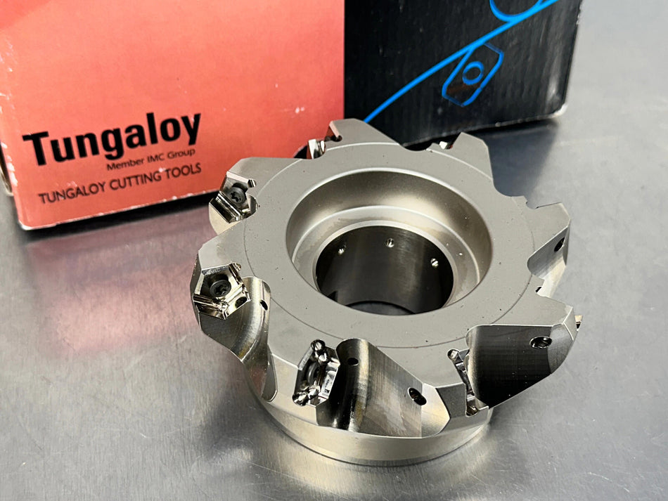 Tungaloy 4" Indexable Face Mill DoPent PNMU Insert TEN09R400U0150A08, 6892220