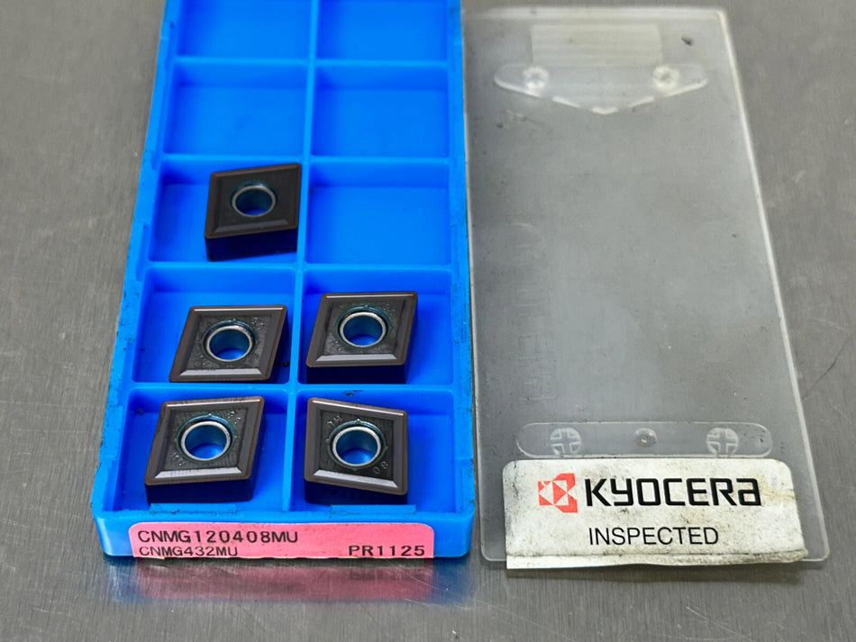 Kyocera CNMG432MU PR1125 Carbide Insert CNMG120408MU (Pack of 5)