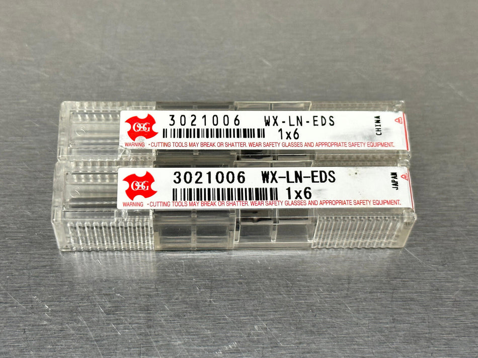 OSG 1.0mm Carbide End Mill ExoCarb WX 2 Flute 3021006 1mm (Pack of 2)