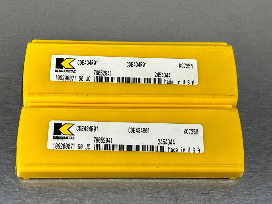 Kennametal CDE434R01 KC725M Carbide Insert (Pack of 10)