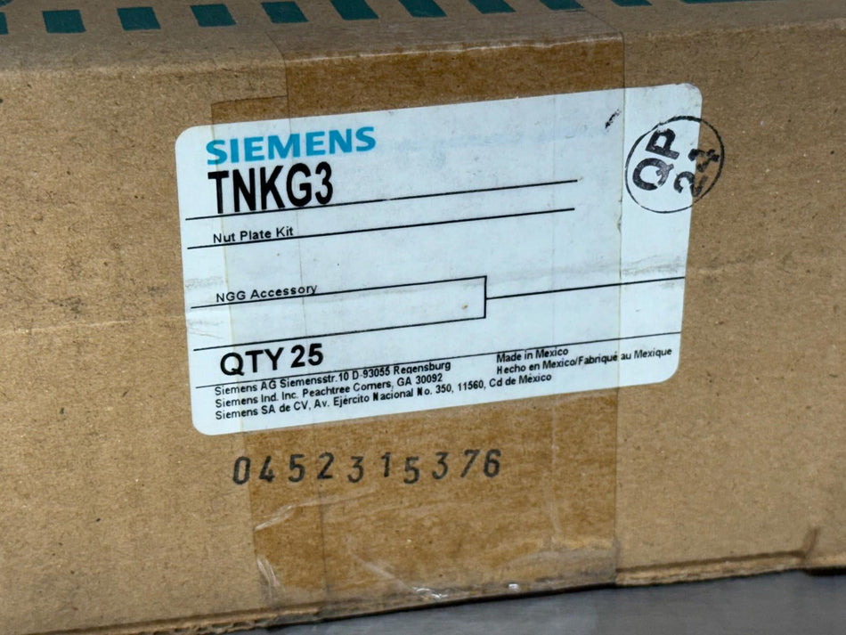 Siemens TNKG3 Breaker Nut Keeper Kit Sentron VL (Box of 25)