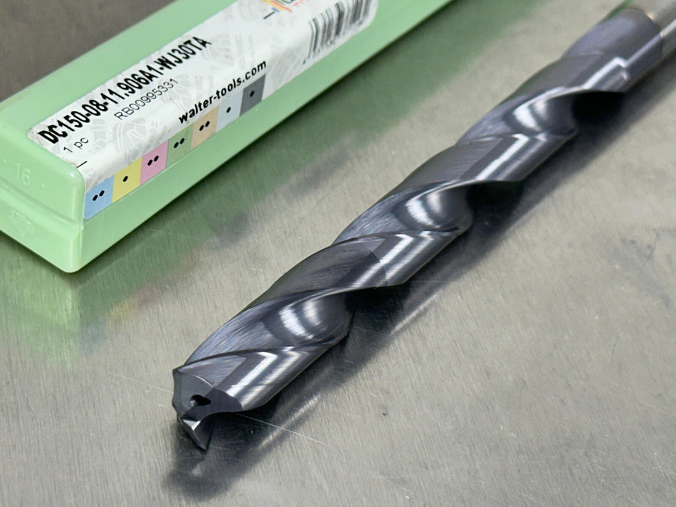 Walter 15/32" Solid Carbide Drill 8xD Coolant Through DC150-08-11.906A1-WJ30TA