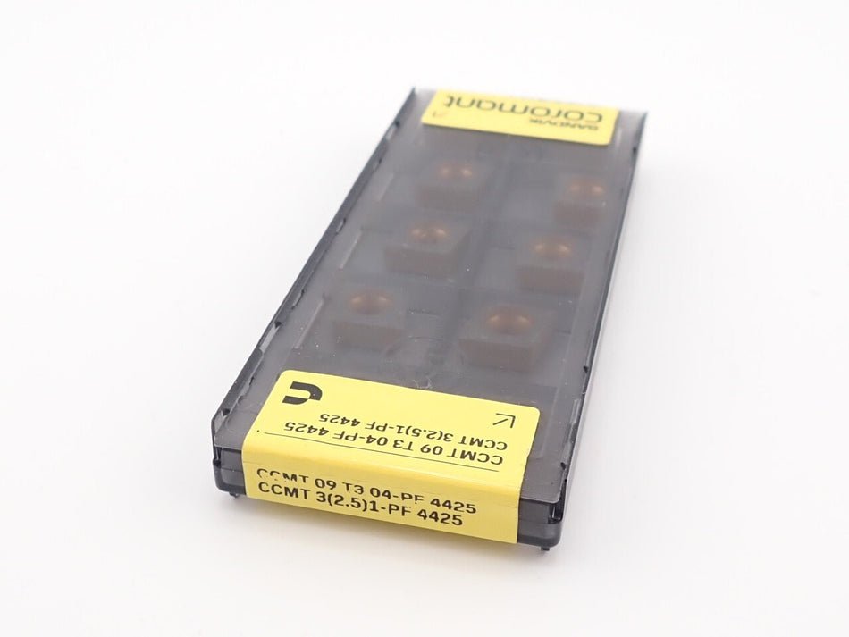 Sandvik CCMT 3(2.5)1-PF 4425 Carbide Insert 09 T3 04-MF (Pack of 10)