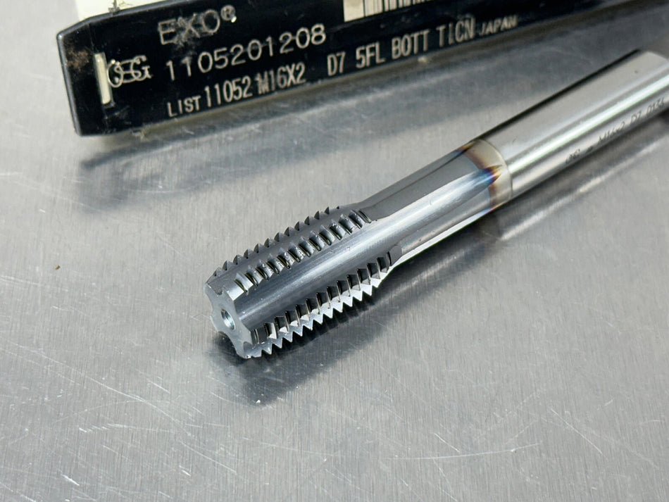 OSG M16x2 Tap D7 Bottom Straight Flute ExoTap DC 5FL 1105201208