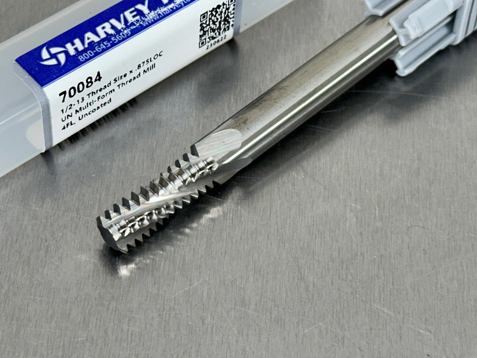 Harvey 1/2-13 Carbide Thread Mill Multi-Form Milling Cutter 70084