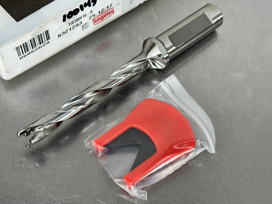 Tungaloy TID100F16-8 Indexable Drill 10mm 8xD Drill Meister Replaceable Tip