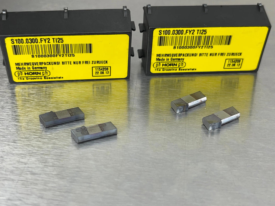 Ph Horn S100.0300.FY25 TI25 Carbide Insert Part Off (Pack of 4)