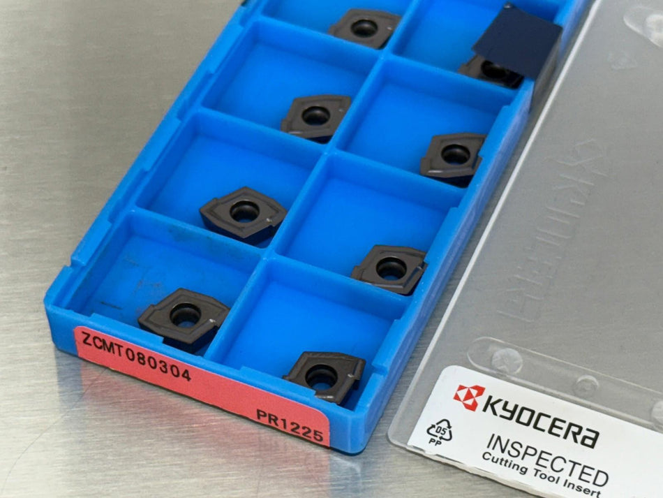 Kyocera ZCMT080304 PR1225 Carbide Insert (Pack of 10)