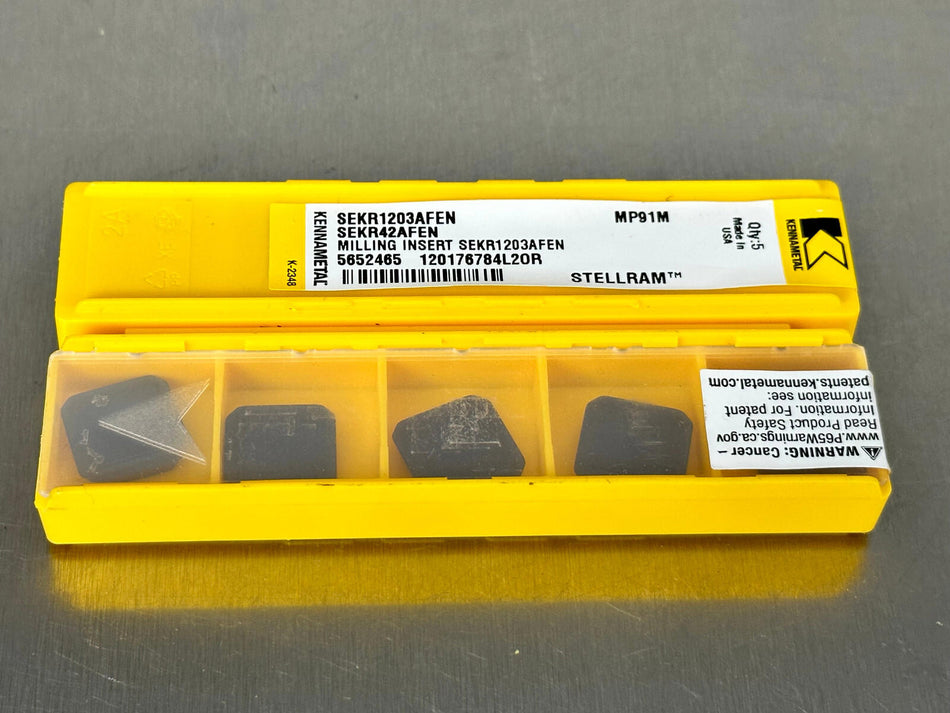 Kennametal SEKR 42AFEN MP91P Carbide Insert 1203AFEN (10 pieces)