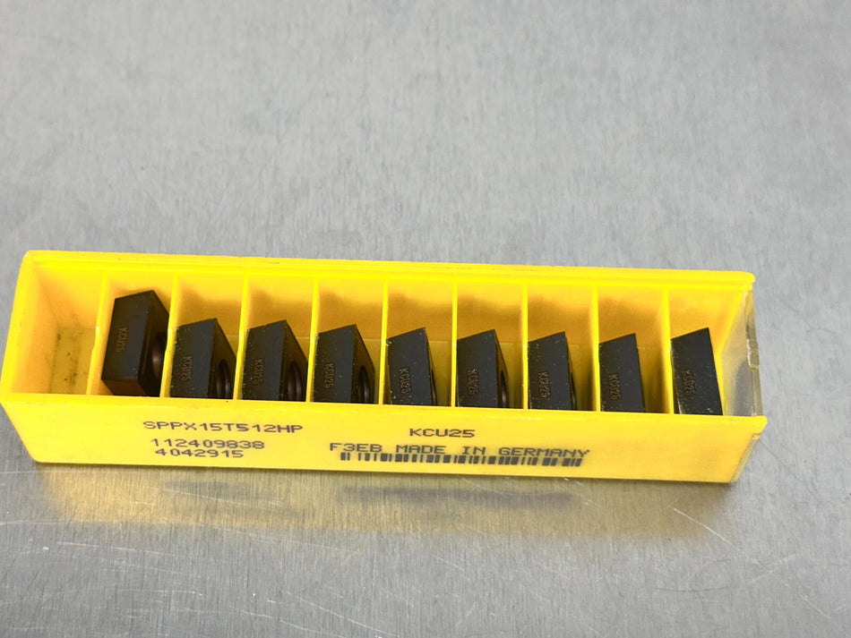 Kennametal SPPX15T512HP KCU25 Carbide Insert (Pack of 9)