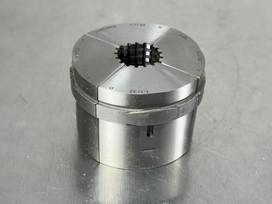 Hardinge S26 1-1/32" Collet Pad Round Serrated 56130059010312