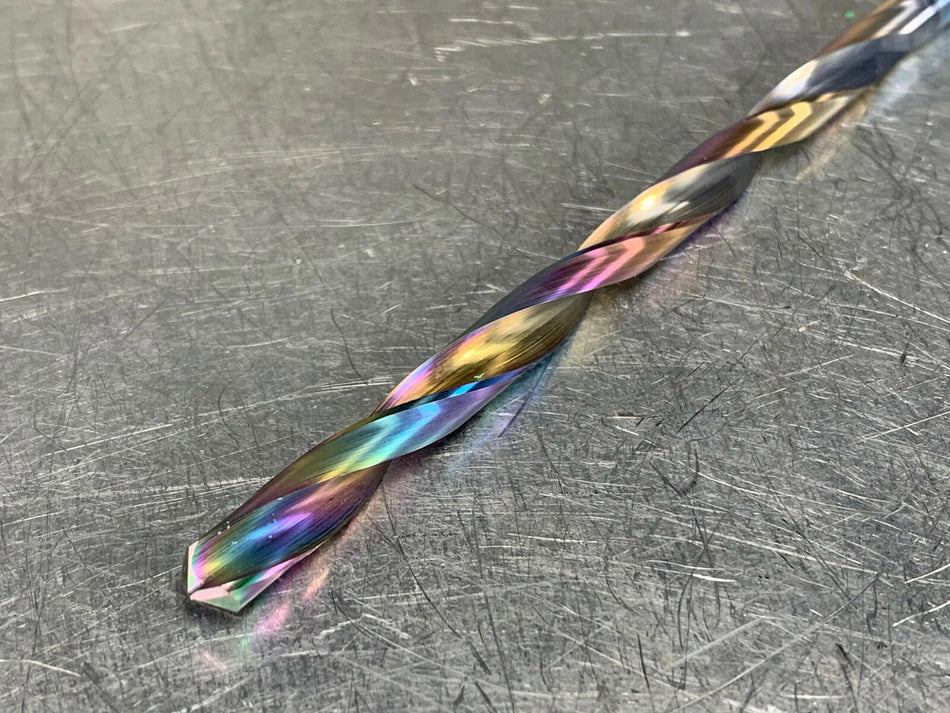 PTD .2441" Solid Carbide Drill, 5-5/8" OAL, TiALN Coated