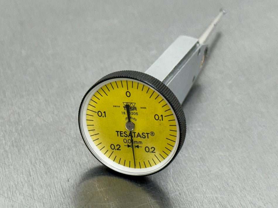 Tesa TesaTast Dial Indicator 0.01mm Jeweled 18.10205