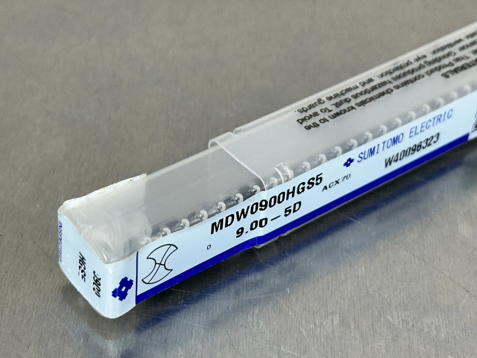 Sumitomo 9mm Carbide Drill 5xD Through Coolant MDW0900HGS5