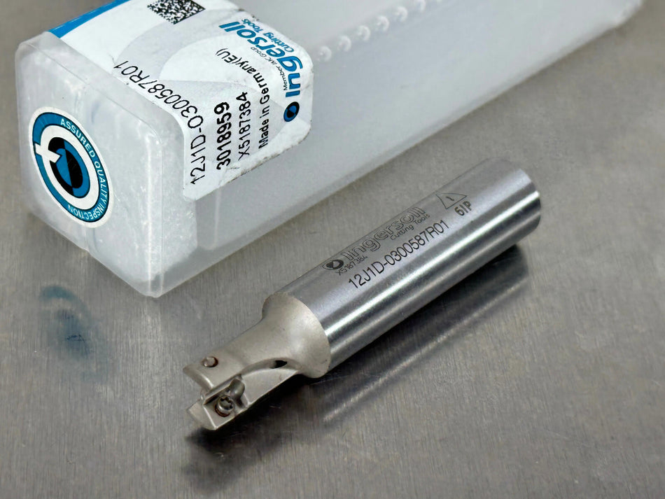 Ingersoll 3/8" Indexable End Mill .375" HiPos Micro 12J1D-0300587R01, 3018959
