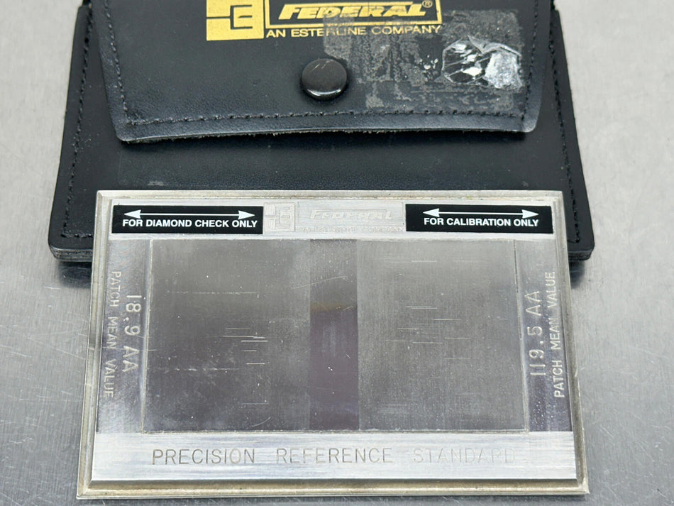 Federal Precision Roughness Standard Diamond Check 18.9 AA , 119.5 AA