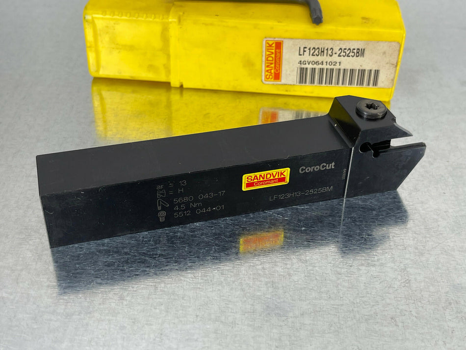 Sandvik LF123H13-2525BM Indexable Tool Holder 25mm Parting / Grooving CoroCut