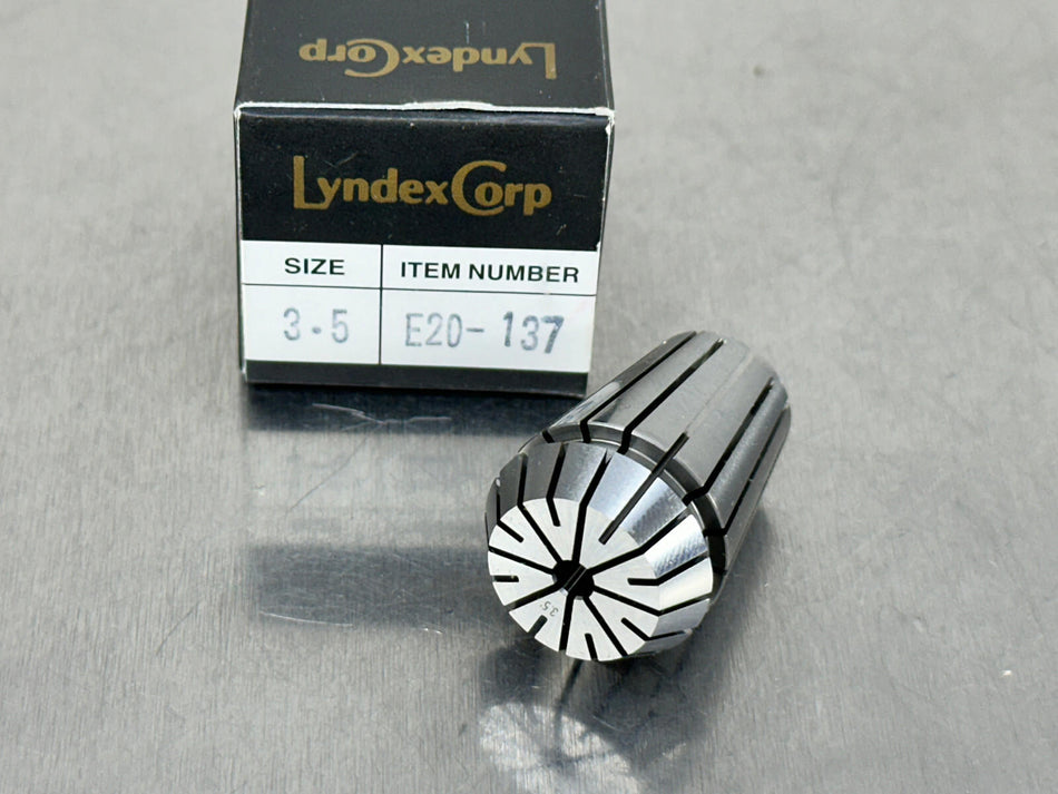 Lyndex ER20 Collet 3.5mm Round Face E20-137 Nikken