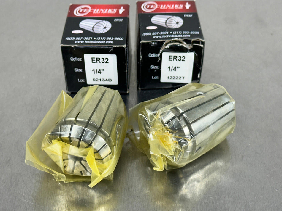 (2) Techniks ER32 Collet 04232-1/4
