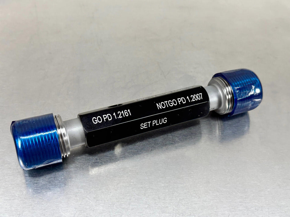 Hemco 1 1/4-12 STUB ACME 2G Thread Gage Set Plug GO / NOGO 1.250 12 1.25
