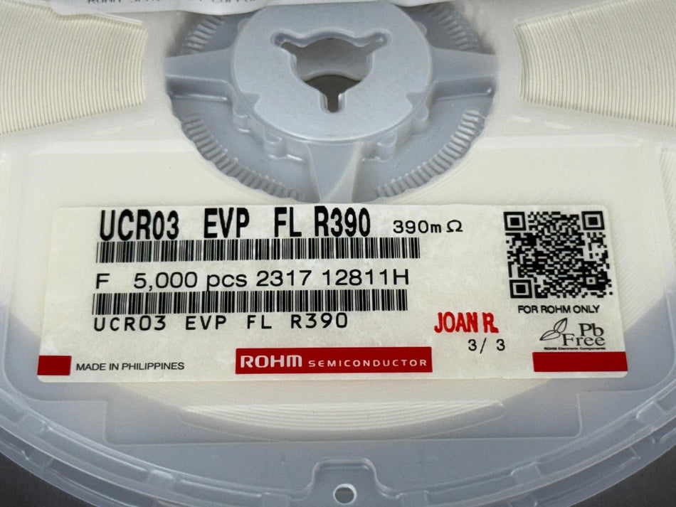 Rohm UCR03EVPFLR390 Chip Resistor Surface Mount (Qty 5000)