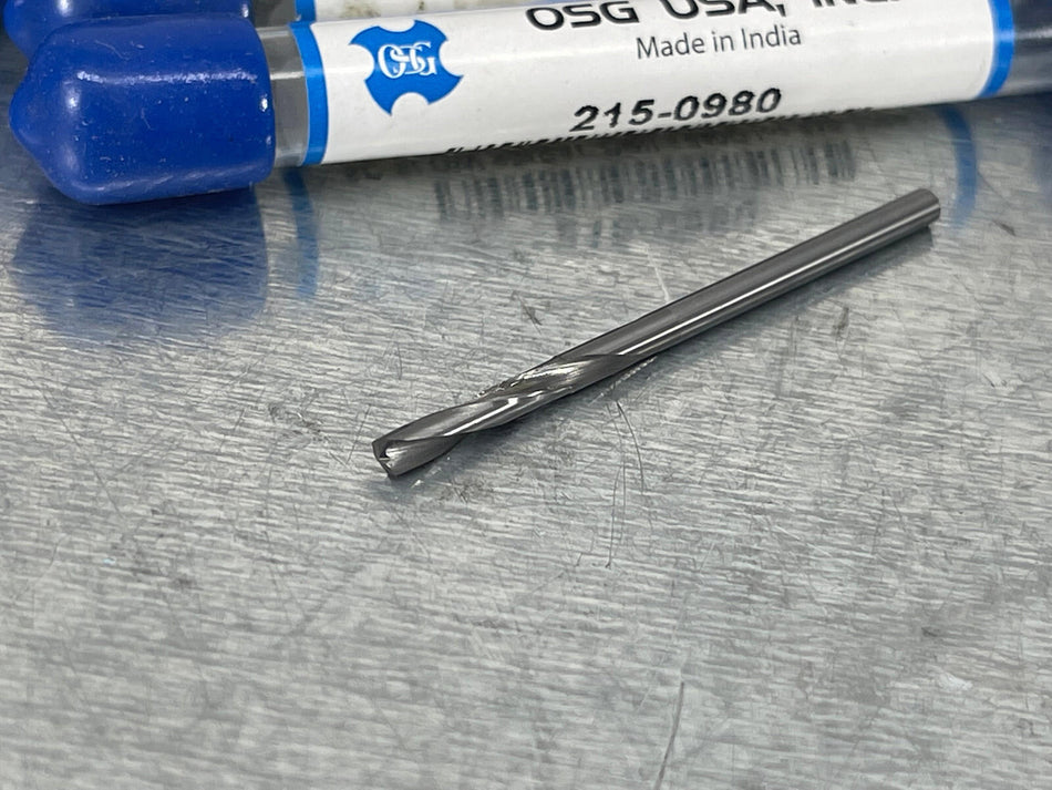 (7) OSG #40 Solid Carbide Drill Slow Spiral 215-0980