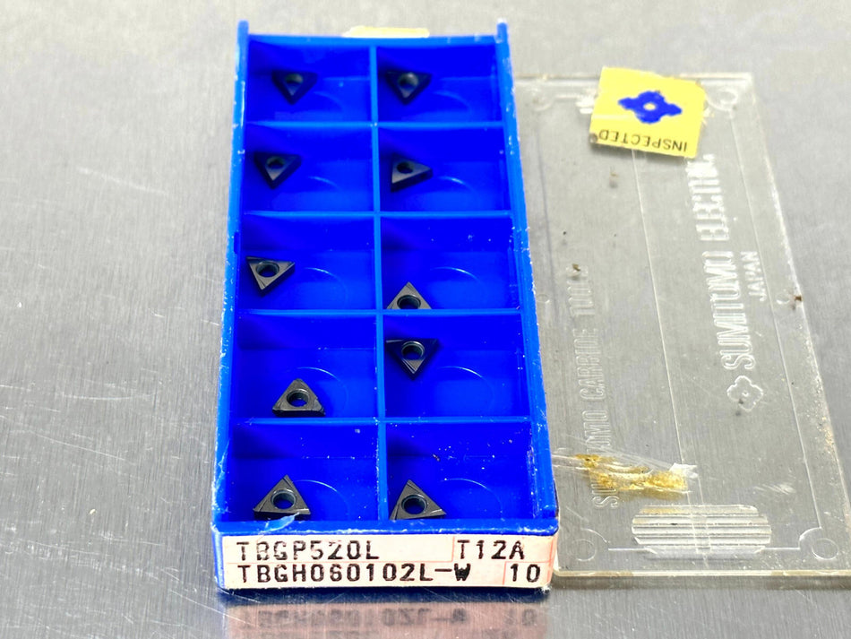Sumitomo TBGH060102L-W T12A Carbide Insert  (Pack of 10)