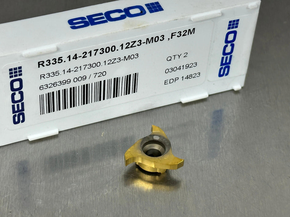 Seco R335.14-217300.12Z3-M03 F32M Carbide Insert T-Slot 14823 (Pack of 1)