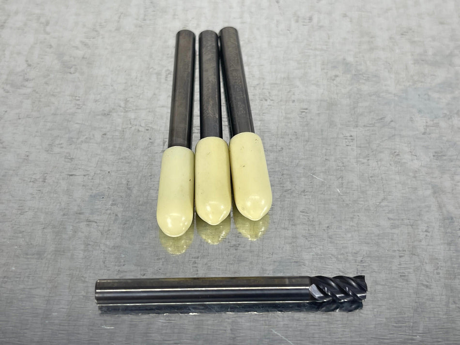 (4) Walter 5mm Carbide End Mill Prototyp 8mm LOC, 5MM Shank