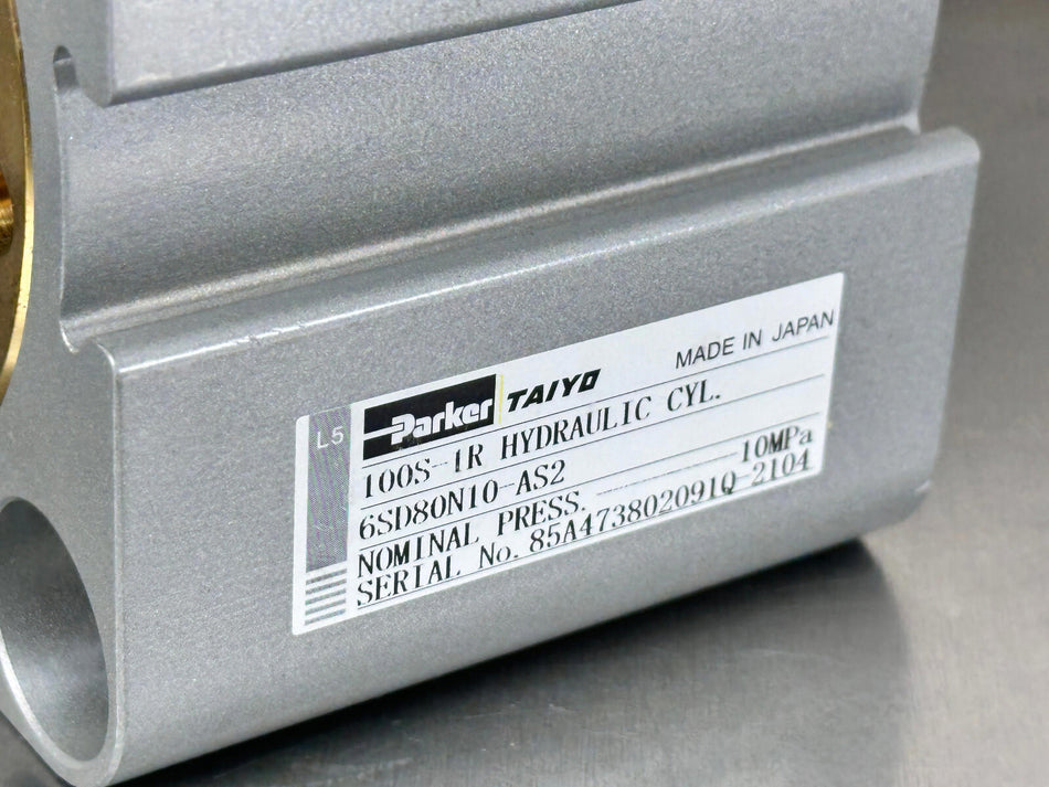 Parker Taiyo 100S-1R Hydraulic Cylinder 6SD80N10-AS2