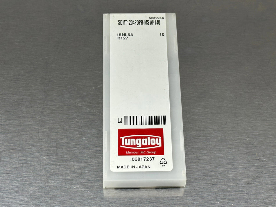 Tungaloy SDMT1204PDPR-MJ AH140 Carbide Insert (Pack of 10)