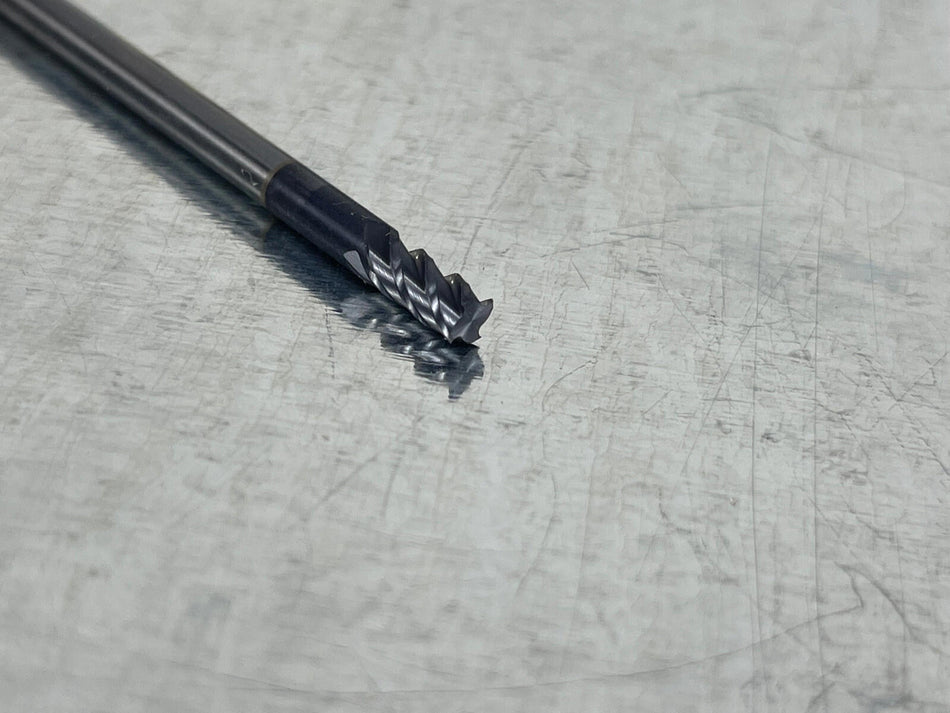 (4) Walter 4mm Carbide End Mill Prototyp 7mm LOC, 4 Flute, 4mm Shank